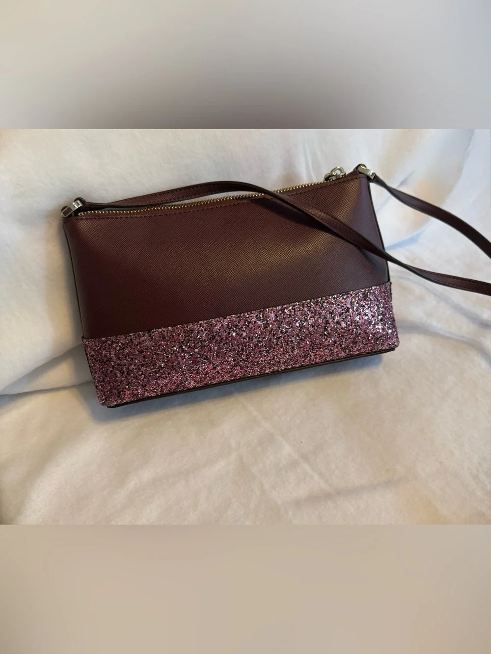 Kate Spade New York Cherrywood Glitter Crossbody Bag - Picture 5 of 9